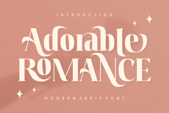 Adorable Romance: A Serif Font for Editorial Design