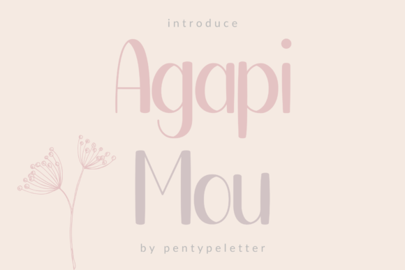 Agapi Mou: A Bold Display Font for Makers