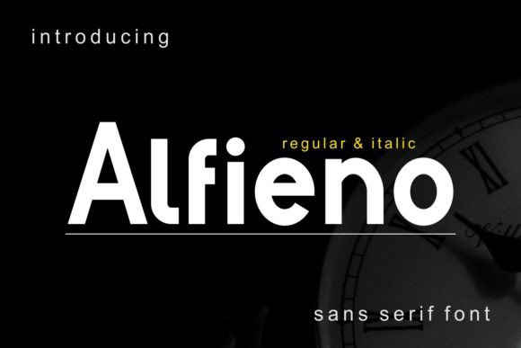 Alfieno: A Bold Display Font for Web Design