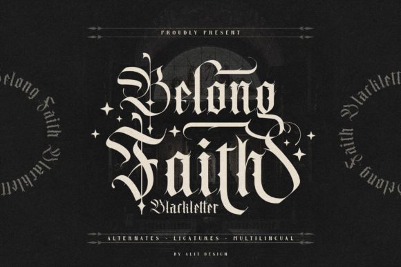 Belong Faith: A Bold Blackletter Font for Brands