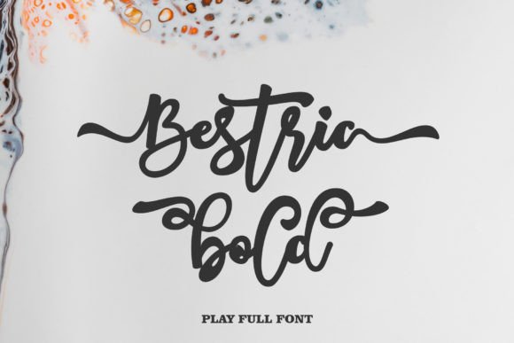Bestric Bold: A Handwritten Typeface for Branding