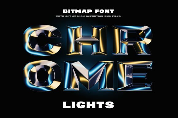 Chrome Lights: The 3D Typeface for Bold Branding