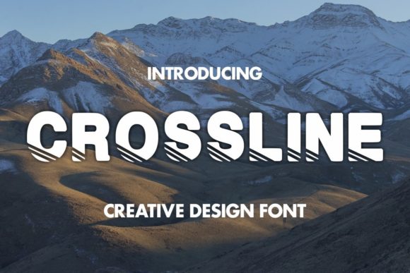 CROSSLINE: A Bold Display Font for Editorial Design