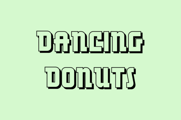 Dancing Donuts: A Bold Display Font for Web Design