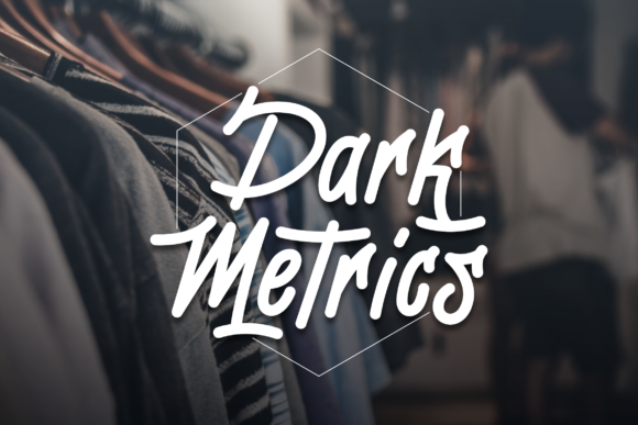 Dark Metrics: A Bold Display Font for Campaigns