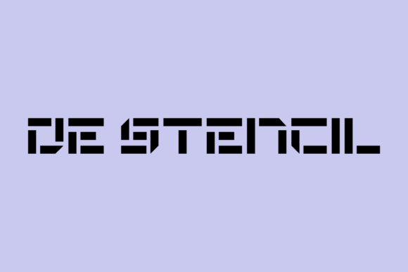 De Stencil: A Bold Display Font for Web Design