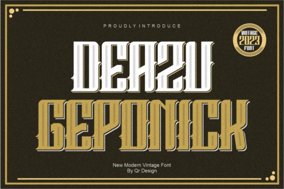 Deazu Geponick: A Bold Blackletter Font for Brands