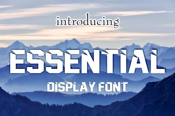 Essential Font: Bold Display Type for Crafters