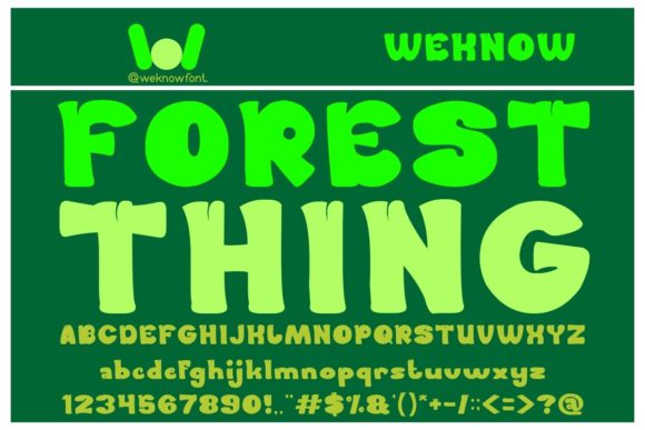 Forest Thing Font: Bold Branding for Small Business
