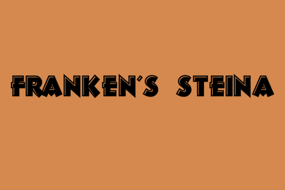 Franken s Steina: A Bold 3D Display Font for Designers