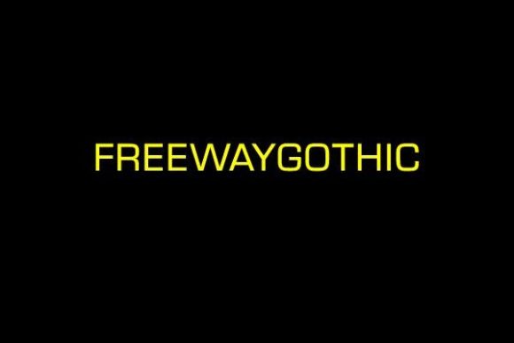 Freewaygothic: A Bold Display Font for Editorial Design