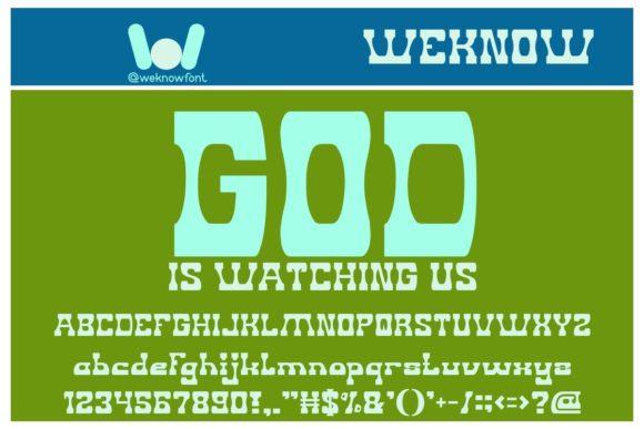 God is Watching Us: A Bold Display Font for Web