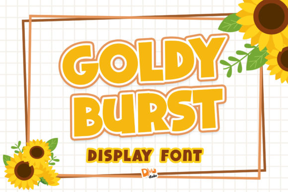 Goldy Burst: A Bold Display Font for Branding