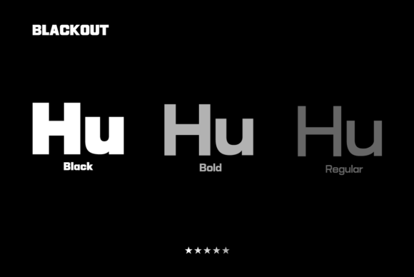 HU Blackout: A Bold Display Font for Impactful Campaigns