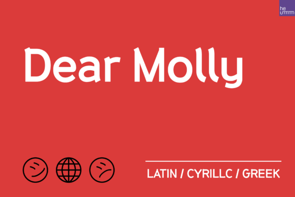 HU Dear Molly: A Bold Display Font for Web Design