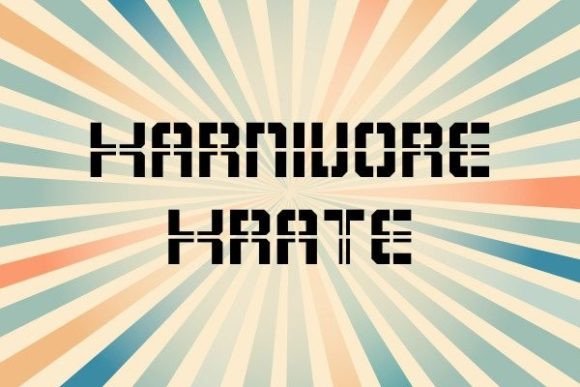 Karnivore Krate: A Bold Display Font for Editorial Impact
