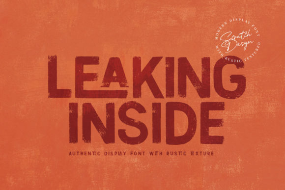 Leaking Inside: A Bold Display Font for Web Headers