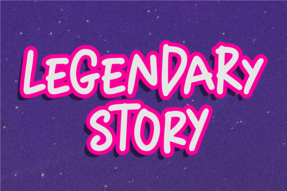Legendary Story Typeface for Bold Visuals