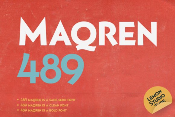 Maqren 489: A Bold Typeface for Modern Editorial Design