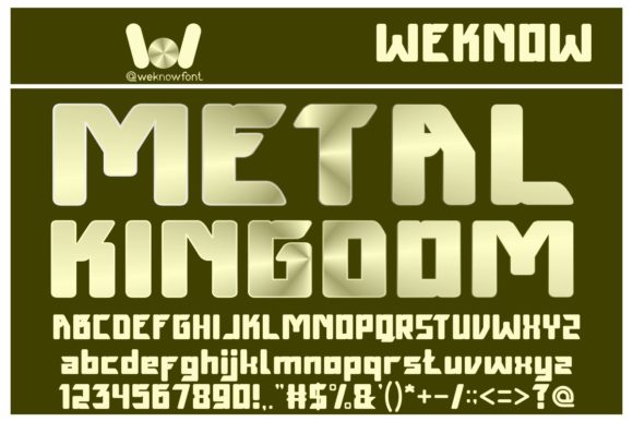 Metal Kingdom: A Bold Display Font for Web Design