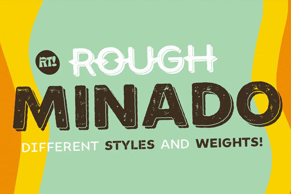 Minado Rough: A Bold Display Font for Street-Style Branding