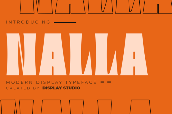 Nalla: A Bold Display Font for Editorial Design