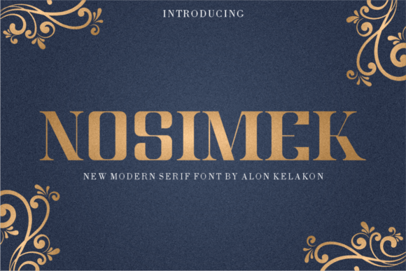 Nosimek: A Serif Font for Bold Campaigns