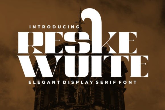 Reske Wuite: A Bold Serif Font for Editorial Design