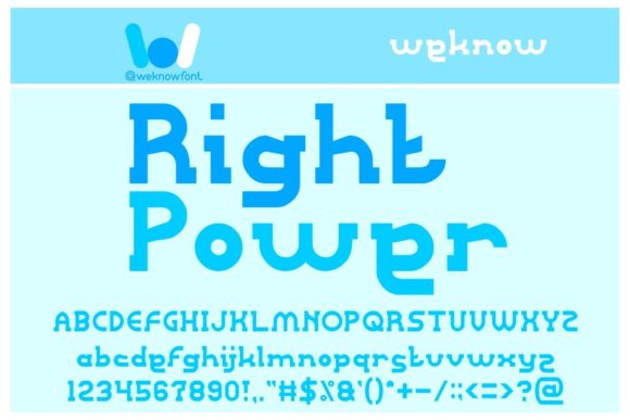 Right Power Typeface for Bold Editorial Design
