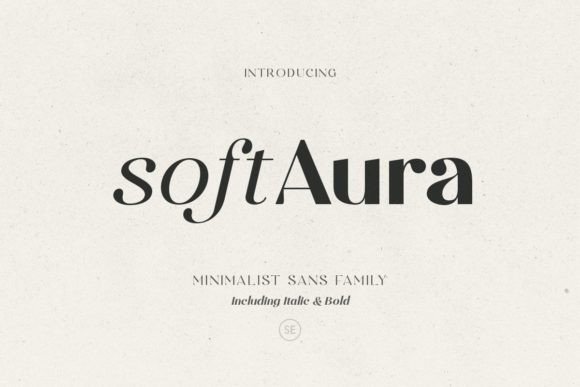 Soft Aura Typeface for Modern Web Design