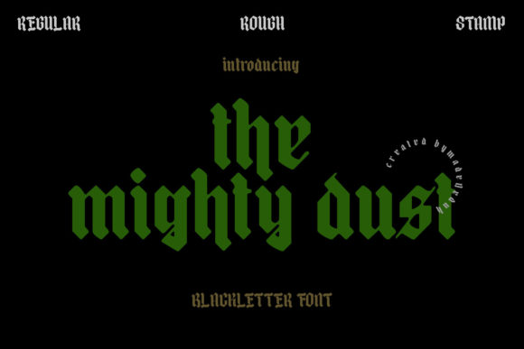 The Mighty Dust Font for Bold Branding
