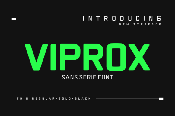 Viprox: A Bold Display Font for Modern Web Design