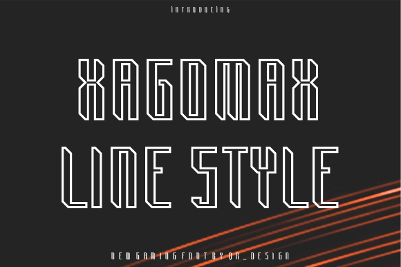 Xagomax Line: The Bold Display Font for Impact