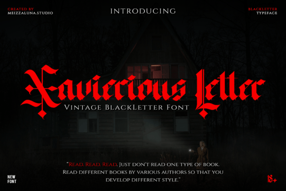 Xavierious Letter: A Bold Blackletter Typeface Review