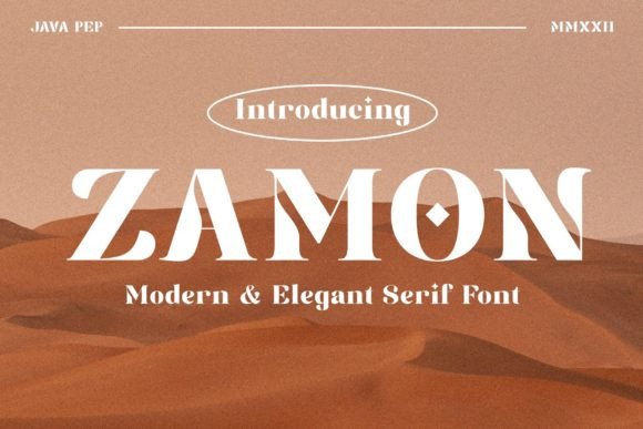Zamon Typeface: Bold Serif for Branding